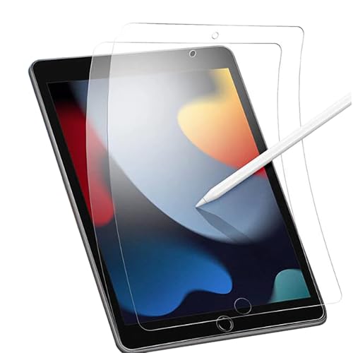 LXEEOLX [2 Stück Papier Feel Schutzfolie für iPad 9/8/7 iPad 10.2 2021/2020/2019, Paperfeel Matte PET-Papierfolie zum Zeichnen, Schreiben, Kompatibel mit S-Stift [Blendfreiem] von LXEEOLX