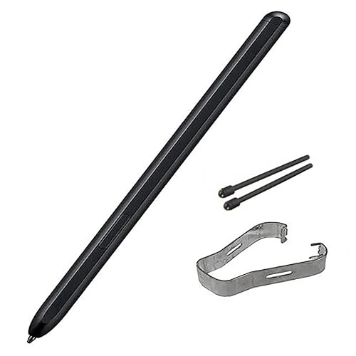 Stift S Pen Kompatibel mit Samsung Galaxy Z Fold 3 / Z Fold 4 Fold3 5G / Fold 4 5G Fold Edition Touch Pen Stylus Stift mit Spitze und Stiftclip (ohne Blutooth) Schwarz von LXEEOLX