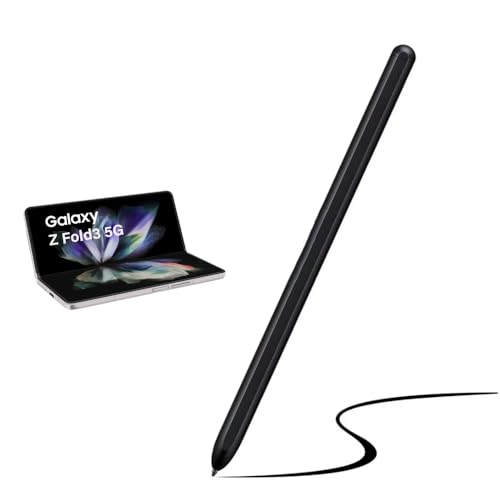 Stift S Pen Kompatibel mit Samsung Galaxy Z Fold 3 / Z Fold 4 Fold3 5G / Fold 4 5G Fold Edition Touch Pen Stylus Stift mit Spitze und Stiftclip (ohne Blutooth) Schwarz von LXEEOLX