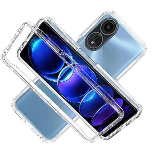 LXHGrowH Hülle für Oppo A58 4G, 360 Grad Ganzkörper Stoßfest Handyhülle, Kratzfest Schutzhülle mit Eingebauter Displayschutzfolie, Case Dual - Transparent LXHGrowH Hülle für Oppo A58 4G, 360 Grad Ganzkörper Stoßfest Handyhülle, Kratzfest Schutzhülle mit Eingebauter Displayschutzfolie, Case Dual - Transparent von LXHGrowH