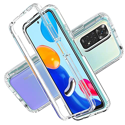 LXHGrowH Hülle für Xiaomi Redmi Note 11 Pro 5G / 4G, 360 Grad Ganzkörper Stoßfest Handyhülle, Kratzfest Schutzhülle mit Eingebauter Displayschutzfolie, Case Dual - Transparent LXHGrowH Hülle für Xiaomi Redmi Note 11 Pro 5G / 4G, 360 Grad Ganzkörper Stoßfest Handyhülle, Kratzfest Schutzhülle mit Eingebauter Displayschutzfolie, Case Dual - Transparent von LXHGrowH