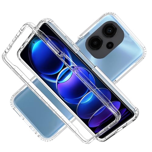 LXHGrowH Hülle für Xiaomi Redmi Note 13 Pro Plus 5G / Note 13 Pro+ 5G, 360 Grad Ganzkörper Stoßfest Handyhülle, Kratzfest Schutzhülle mit Eingebauter Displayschutzfolie, Case Dual - Transparent LXHGrowH Hülle für Xiaomi Redmi Note 13 Pro Plus 5G / Note 13 Pro+ 5G, 360 Grad Ganzkörper Stoßfest Handyhülle, Kratzfest Schutzhülle mit Eingebauter Displayschutzfolie, Case Dual - Transparent von LXHGrowH