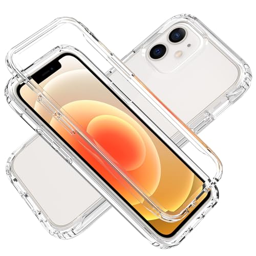 LXHGrowH Hülle für iPhone 12 Mini, 360 Grad Ganzkörper Stoßfest Handyhülle, Kratzfest Schutzhülle mit Eingebauter Displayschutzfolie, Case Dual - Transparent LXHGrowH Hülle für iPhone 12 Mini, 360 Grad Ganzkörper Stoßfest Handyhülle, Kratzfest Schutzhülle mit Eingebauter Displayschutzfolie, Case Dual - Transparent von LXHGrowH