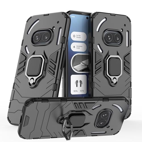LXHGrowH Hülle für Nothing Phone 2a / 2a Plus, Militärschutz Schutzhülle, Handyhülle Stoßfest Silikon Bumper und Harter PC Rücken Schutz Case,mit 360° Magnetis Drehbarer Ständer, Schwarz LXHGrowH Hülle für Nothing Phone 2a / 2a Plus, Militärschutz Schutzhülle, Handyhülle Stoßfest Silikon Bumper und Harter PC Rücken Schutz Case,mit 360° Magnetis Drehbarer Ständer, Schwarz von LXHGrowH