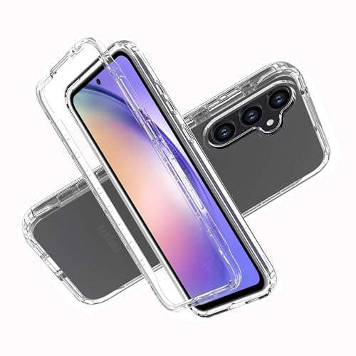 LXHGrowH Hülle für Samsung Galaxy A55 5G, 360 Grad Ganzkörper Stoßfest Handyhülle, Kratzfest Schutzhülle mit Eingebauter Displayschutzfolie, Case Dual - Transparent LXHGrowH Hülle für Samsung Galaxy A55 5G, 360 Grad Ganzkörper Stoßfest Handyhülle, Kratzfest Schutzhülle mit Eingebauter Displayschutzfolie, Case Dual - Transparent von LXHGrowH