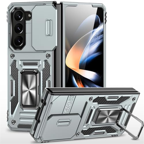 LXHGrowH Hülle für Samsung Galaxy Z Fold 6, Militärnorm Stoßfest Armor Schutzhülle, Anti-kratzen Schutz Handyhülle mit Lens Protection Slide Camera und 360 Grad Magnetis Drehbarer Ständer, Grau LXHGrowH Hülle für Samsung Galaxy Z Fold 6, Militärnorm Stoßfest Armor Schutzhülle, Anti-kratzen Schutz Handyhülle mit Lens Protection Slide Camera und 360 Grad Magnetis Drehbarer Ständer, Grau von LXHGrowH