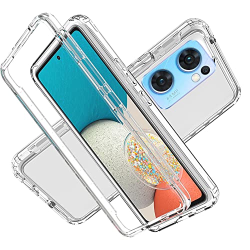 LXHGrowH Hülle für Realme 9i / Oppo A76 / Oppo A96, 360 Grad Ganzkörper Stoßfest Handyhülle, Kratzfest Schutzhülle mit Eingebauter Displayschutzfolie, Case Dual - Transparent LXHGrowH Hülle für Realme 9i / Oppo A76 / Oppo A96, 360 Grad Ganzkörper Stoßfest Handyhülle, Kratzfest Schutzhülle mit Eingebauter Displayschutzfolie, Case Dual - Transparent von LXHGrowH