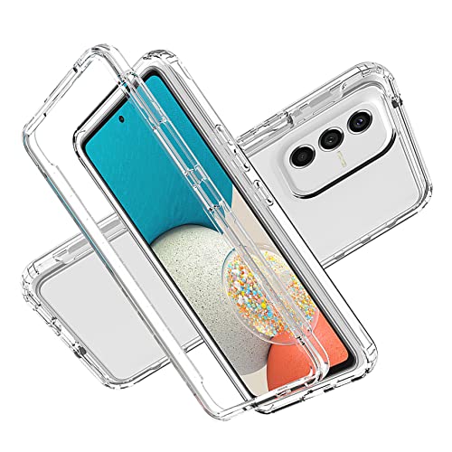 LXHGrowH Hülle für Vivo V23 5G, 360 Grad Ganzkörper Stoßfest Handyhülle, Kratzfest Schutzhülle mit Eingebauter Displayschutzfolie, Case Dual - Transparent von LXHGrowH