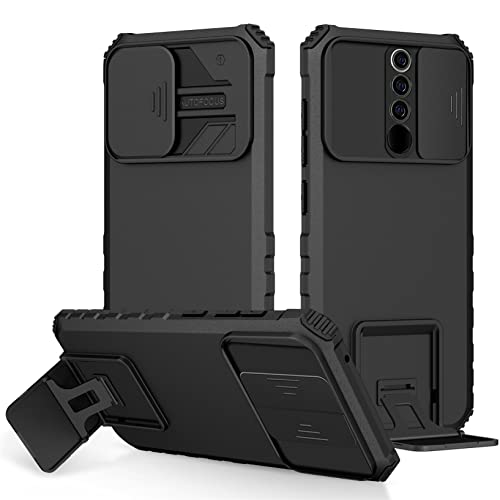 Schutzhülle kompatibel mit Xiaomi Redmi Note 8 Pro, Schutzhülle [360 Grad] Full Body [militärisch, stoßfest, langlebig] Schutz, kratzfest und stoßfest, Kameraschutz, Schwarz von LXHGrowH