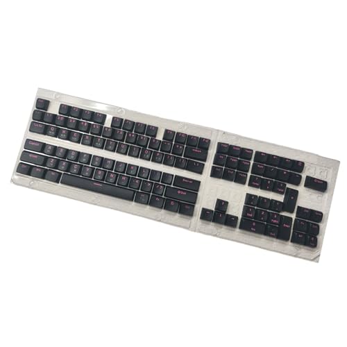 LXJLXD 115 Tasten Tastenkappen EDMs Höhe Double Shot PBTs Tastenkappen für mechanische Gamer Tastaturen Schalter (Korea) von LXJLXD