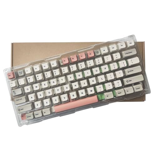 LXJLXD 9009 Retro-Tastenkappen, komplettes Set, 138 Tasten, XDA-Höhe, PBTs, Farbsublimations-Tastenkappe für mechanische Tastaturen (Englisch) von LXJLXD