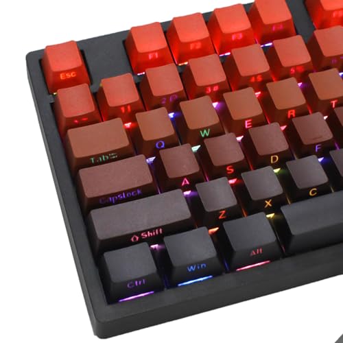 LXJLXD Doppelfarbverläufe, durchscheinende OEM-Tastenkappen-Set für verbesserte LED-Beleuchtung und stilvolles Tastatur-Aussehen von LXJLXD