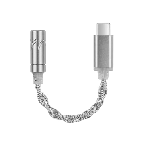 LXJLXD Kopfhörer-Adapter, Sound-Konvertierung Typ C auf 3,5 mm, unterstützt 384 kHz und 24 Bit Soundausgabe für hervorragende Musik von LXJLXD