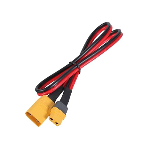 LXJLXD XT60 Buchse auf XT90 Stecker Verlängerungskabel Netzkabel Verbindungskabel für Photovoltaikzellen und Modellflugzeuge, 12 AWG von LXJLXD