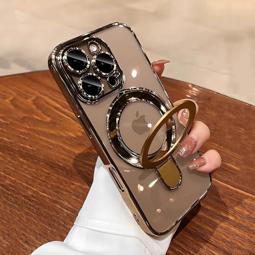 LXK Magnetische unsichtbare Schutzhülle für iPhone 16 Pro Max, 17,5 cm, kompatibel mit MagSafe, militärischer Schutz, mit Kameraschutz, klare, kratzfeste Rückabdeckung für 16 ProMax, Desert Titanium LXK Magnetische unsichtbare Schutzhülle für iPhone 16 Pro Max, 17,5 cm, kompatibel mit MagSafe, militärischer Schutz, mit Kameraschutz, klare, kratzfeste Rückabdeckung für 16 ProMax, Desert Titanium von LXK