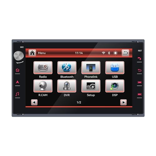 Autoradio kompatibel mit drahtlos Carplay/Android Auto für VW Polo Passat Golf Jetta MK3 MK4 Sharan T5 MULTIVAN Transport SEAT Skoda mit IPS Touchscreen/Bluetooth/FM/AM/USB von LXKLSZ