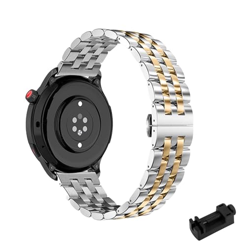 Armbänder für Amazfit GTR 4/für Amazfit Balance Armband Edelstahl Metall für Amazfit GTR 4/Balance Bänder Verstellbares Ersatzarmbänder Kompatibel mit Amazfit GTR 4/Amazfit Balance Uhrenarmband (9) von LXURY