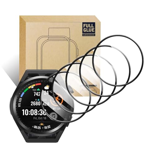 LXURY 5 Stück Displayschutz für Amazfit Balance Armbanduhren Schutzfolie, HD Klar Anti Kratzer Anti Fingerabdruck Full Cover Protector Kompatibel mit Amazfit Balance Displayschutz Folie (1) von LXURY