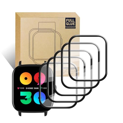 LXURY 5 Stück Displayschutz für Amazfit GTS 2 Mini Armbanduhren Schutzfolie, HD Klar Anti Kratzer Anti Fingerabdruck Full Cover Protector Kompatibel mit Amazfit GTS 2 Mini Displayschutz Folie (1) von LXURY