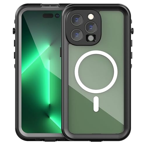 LXURY Hülle für iPhone 15 Pro Max/15 Pro/15 Plus/15, Hochwertige Wasserdicht Handyhülle Support Kabelloses Laden Screen Kamera Schutz Hülle,Schwarz,15 Pro Max LXURY Hülle für iPhone 15 Pro Max/15 Pro/15 Plus/15, Hochwertige Wasserdicht Handyhülle Support Kabelloses Laden Screen Kamera Schutz Hülle,Schwarz,15 Pro Max von LXURY