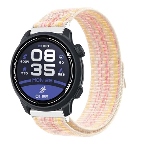 LXURY Nylon Armbänder für COROS PACE 2 Armband Weich Fabric Atmungsaktiv Verstellbarer Loop für COROS PACE 2 Sport Ersatzarmband Kompatibel mit COROS PACE 2 Uhrenarmband (13) von LXURY