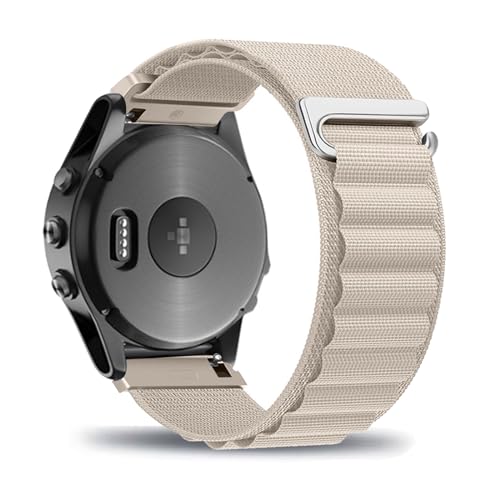 LXURY Nylon Armbänder für Garmin Forerunner 245/245 Music/55 Armband, Elastisch Geflochten Alpine Loop mit Verstellbar Metallschnalle Ersatzarmband mit Garmin Forerunner 245/55 Uhrenarmband (10) von LXURY