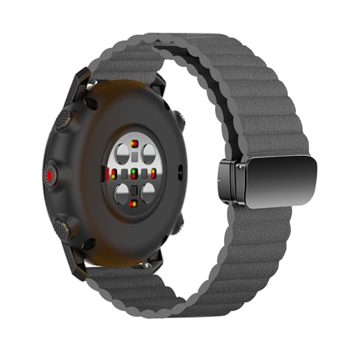 Leder Armbänder für Polar Grit X/Grit X Pro Armband, Magnetisch Verstellbares für Polar Grit X/Grit X Pro Ersatzarmband Kompatibel mit Polar Grit X/Grit X Pro Uhrenarmband für Herren Damen (1) von LXURY