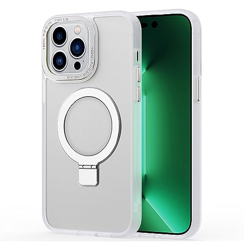 Magnetische Hülle Für iPhone 15 Pro Max/15 Pro/15 Plus/15, Gefrostetes Kratzfest Handyhülle Mit Ständer Support Kabelloses Laden Hülle,Weiß,15 Pro 6.1'' Magnetische Hülle Für iPhone 15 Pro Max/15 Pro/15 Plus/15, Gefrostetes Kratzfest Handyhülle Mit Ständer Support Kabelloses Laden Hülle,Weiß,15 Pro 6.1'' von LXURY