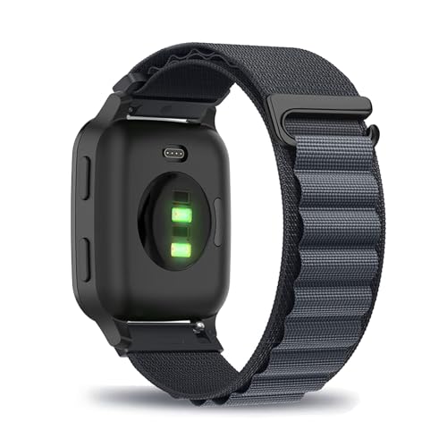 Nylon Armbänder für Garmin Venu Sq/ Venu Sq Music Armband, Elastisch Geflochten Herren und Damen Alpine Loop mit Verstellbar Metallschnalle Ersatzarmband mit Garmin Venu Sq/Sq Music Uhrenarmband (15) von LXURY