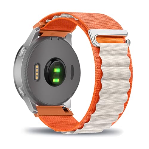 Nylon Armbänder für Garmin Vivoactive 3/ Vivoactive 3 Music Armband, Elastisch Geflochten Alpine Loop mit Verstellbar Metallschnalle Ersatzarmband mit Garmin Vivoactive 3/3 Music Uhrenarmband (5) von LXURY