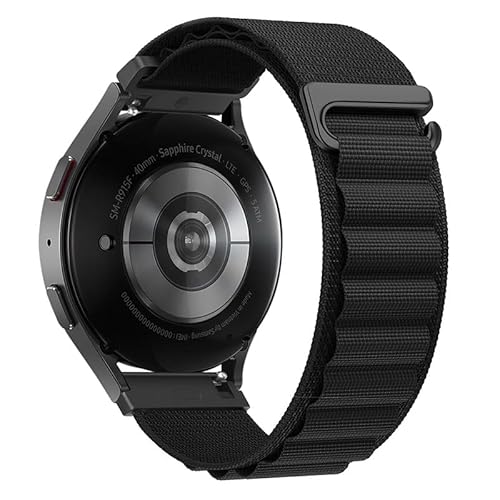 Nylon Armbänder für Samsung Galaxy Watch 6 40mm/ 44mm Armband, Elastisch Geflochten Alpine Loop mit Verstellbar Metallschnalle Ersatzarmband Kompatibel mit Samsung Watch 6 40mm/ 44mm Uhrenarmband (6) von LXURY