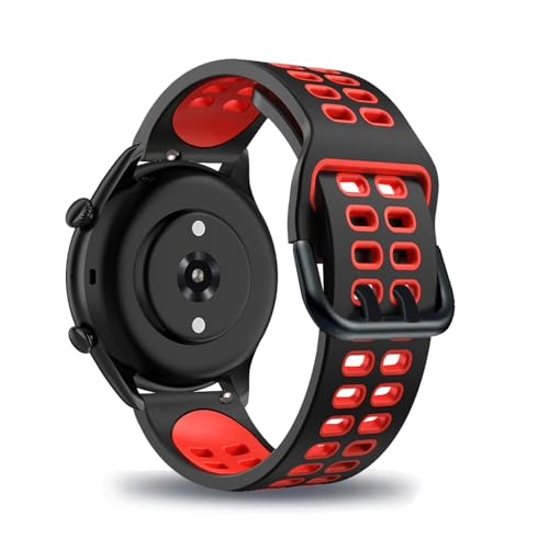Silikon Armbänder für Amazfit GTR 3/GTR 3 pro Armband Atmungsaktives Doppelloch Verstellbar Bänder für Amazfit GTR 3/3 pro Sport Ersatzarmband Kompatibel mit Amazfit GTR 3/3 pro Uhrenarmband (6) von LXURY