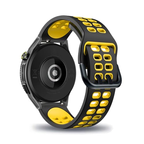 Silikon Armbänder für Huawei Watch GT 3 SE Armband Atmungsaktives Doppelloch Verstellbar Bänder für Huawei Watch GT 3 SE Sport Ersatzarmband Kompatibel mit Huawei Watch GT 3 SE Uhrenarmband (10) von LXURY