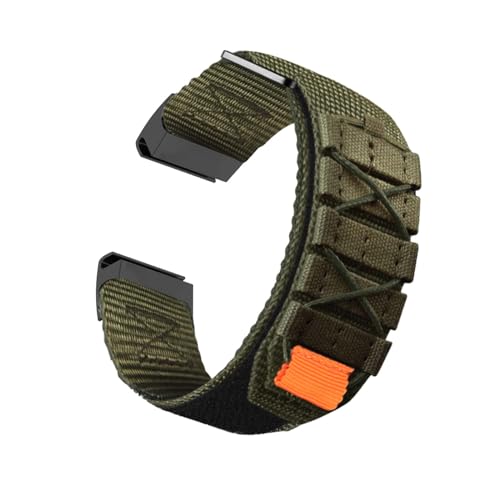 Sport Nylon Armbänder für Garmin Instinct/Instinct Esports/Solar/Tide/Tactical Armband, mit Einstellbar Schnalle Robustes Stoff Loop Ersatzarmband Kompatibel mit Garmin Instinct Uhrenarmband (Grün) von LXURY