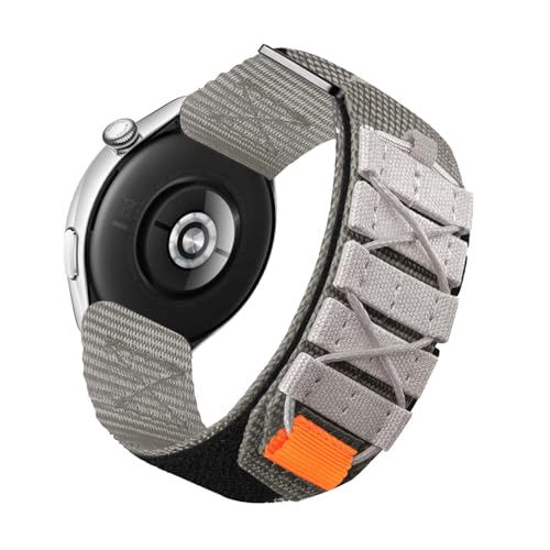 Sport Nylon Armbänder für Huawei Watch 4/ Watch 4 Pro Armband, mit Einstellbar Schnalle Robustes Stoff Loop Ersatzarmband für Herren Damen Kompatibel mit Huawei Watch 4/4 Pro Uhrenarmband (Grau) von LXURY