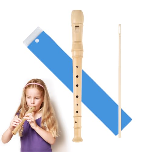 LXYANW Blockflöte Holz, Blockflöte Kinder, Blockflöte Deutsche Griffweise, C-Taste Maple Wooden flute für Anfänger, Kind, 8 Löcher von LXYANW