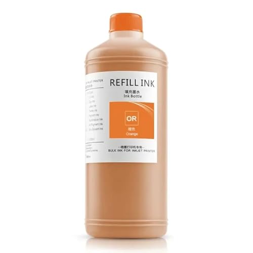 LXfOtG 1000 ml wasserdichte Pigmenttinte kompatibel mit P6000 P7000 P8000 P9000 P6080 P7080 P8080 P9080 Tintenstrahldrucker in 11 Farben erhältlich(Orange) von LXfOtG