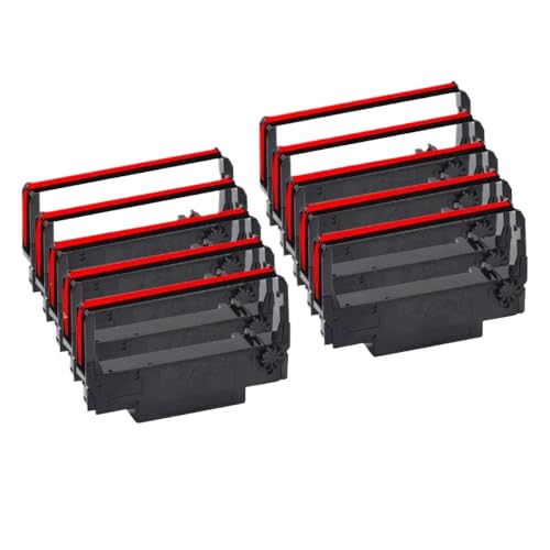 LXfOtG Tintenband-Sets kompatibel mit ERC30 ERC34 ERC38 In TM-U220PD U230 U210A TM-U370 U300C M188B M188D-Drucker(Red Black-10pcs) von LXfOtG