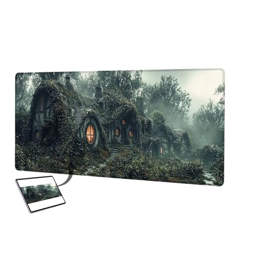 Mauspad Personalisiert, Personalisiertes Gaming Mousepad mit Wasserdicht, Schreibtischunterlage Personalisiert mit Rutschfester Gummi, für Schreibtisch Zubehör, Büro, Gaming, Zuhause 800x400mm H-6 von LXingzun
