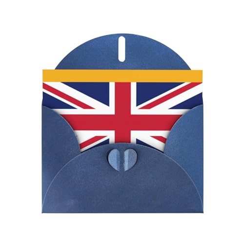 LXqlSS Gemischte Briefumschläge mit britischer Flagge, Perlpapier, perfekte Grußkarten von LXqlSS