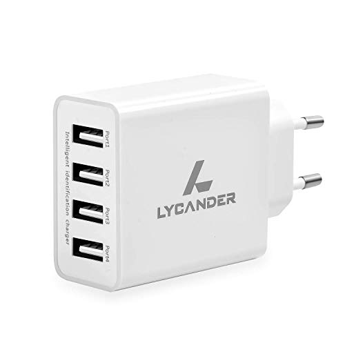LYCANDER USB Ladegerät, 4-Ports 25W/5A adaptive Charging Technology von LYCANDER