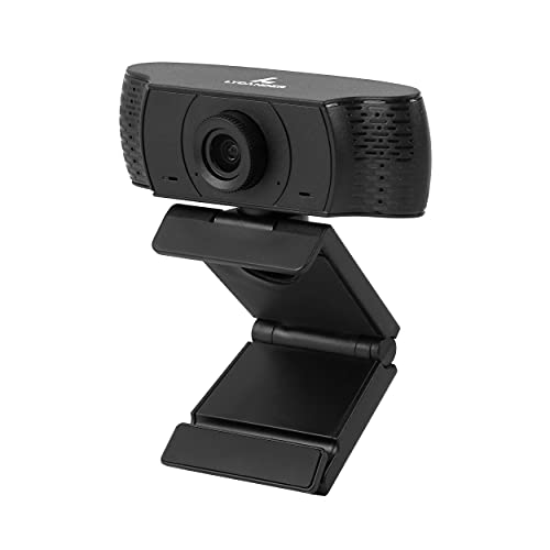 LYCANDER USB - Webcam mit Integriertem Mikrofon, 1080p Full HD, 30fps, komplett Schwarz - Für Desktop, Laptop, Windows, Mac, Linux, Online-Meetings, Streaming, Video-Chats von LYCANDER