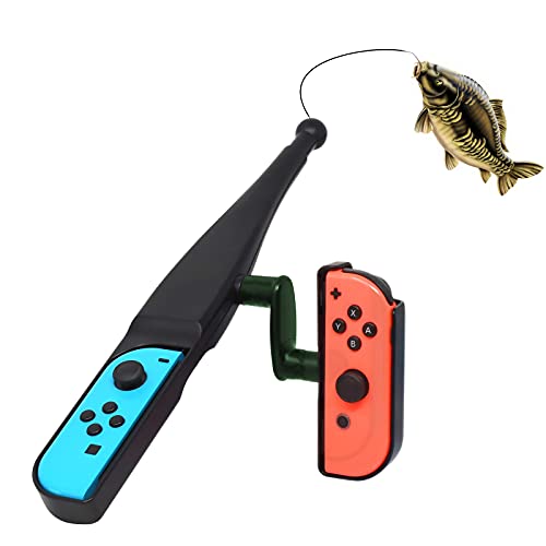 LYCEBELL Angelrute für Nintendo Switch Joy con, Switch Angelspiel Kit Kompatibel mit Nintendo Switch Legendary Fishing, Fishing Star World Tour, Switch Zubehör von LYCEBELL