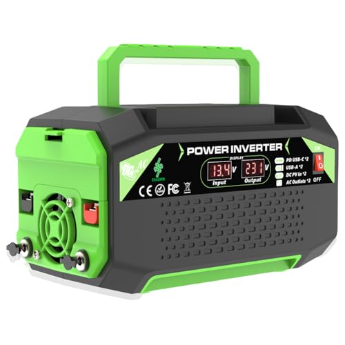 LYEAA 300-W-Automobilwechselrichter mit USB-Typ-C-Anschlüssen 12 V zu Wechselspannungskonverter for das Smartphone for das Auto-Batterie LYEAA 300-W-Automobilwechselrichter mit USB-Typ-C-Anschlüssen 12 V zu Wechselspannungskonverter for das Smartphone for das Auto-Batterie von LYEAA