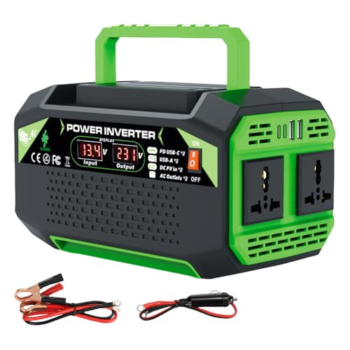 LYEAA 300-W-Automobilwechselrichter mit USB-Typ-C-Anschlüssen 12 V zu Wechselspannungskonverter for das Smartphone for das Auto-Batterie LYEAA 300-W-Automobilwechselrichter mit USB-Typ-C-Anschlüssen 12 V zu Wechselspannungskonverter for das Smartphone for das Auto-Batterie von LYEAA