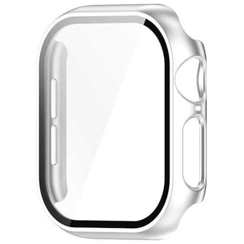 LYEAA PC-Abdeckung aus gehärtetem Glas, Anti-Fall-Schutzrahmen, kratzfester Uhren-Displayschutz for Watch Series 10 42 mm/46 mm von LYEAA