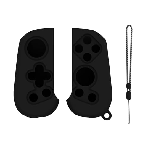 LYEAA Silicon Handle-Schutzhülle mit Lanyard Game Controller Case Cover Anti-Rutsch-Handgriffabdeckung Anti-Kratzer für Backbone One Mobile Gaming Controller Griff (schwarz) von LYEAA