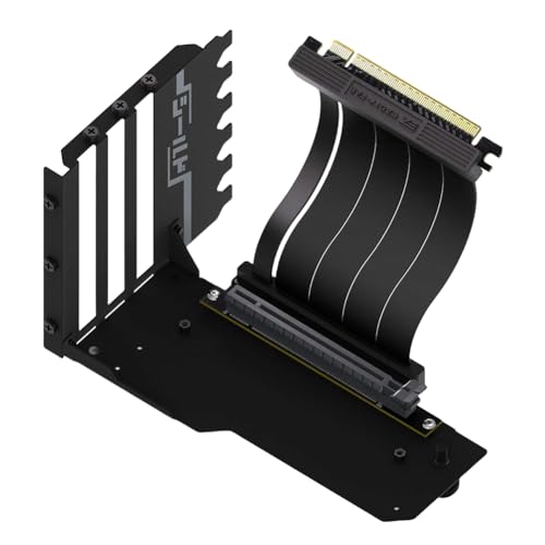 LYEAA Vertikales GPU-Montageset mit 15 cm PCI-E 4.0 X16 Riser-Kabel, 90 Grad rechtwinklige Grafikkartenhalterung. Grafikkartenhalterung von LYEAA