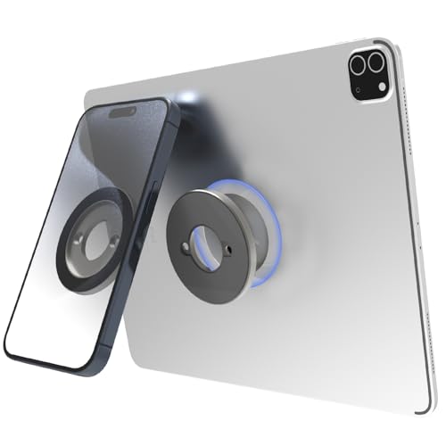 LYFICCS Magnetische Wandhalterung, Tablet-Handyhalter (2 Stück), magnetische Wandhalterung für Büro, Küche, Bad, Stick-Wand-Magnet-Halterung, passend für iPad Pro 12.9 / Air / Mini, iPhone 15/14/13/12 von LYFICCS