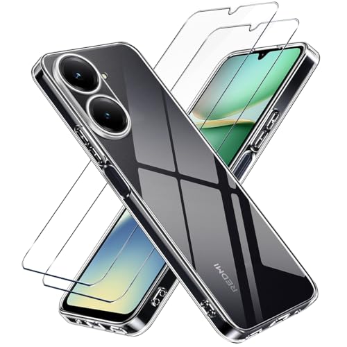 LYJERRY 1Pcs Schutzhülle Kompatibel mit Redmi A5 4G Handyhülle + 2Pcs Schutzglas für Redmi A5 4G Hülle durchsichtig Stoßfest Cover Silikon Handytasche und Displayschutzfolie LYJERRY 1Pcs Schutzhülle Kompatibel mit Redmi A5 4G Handyhülle + 2Pcs Schutzglas für Redmi A5 4G Hülle durchsichtig Stoßfest Cover Silikon Handytasche und Displayschutzfolie von LYJERRY